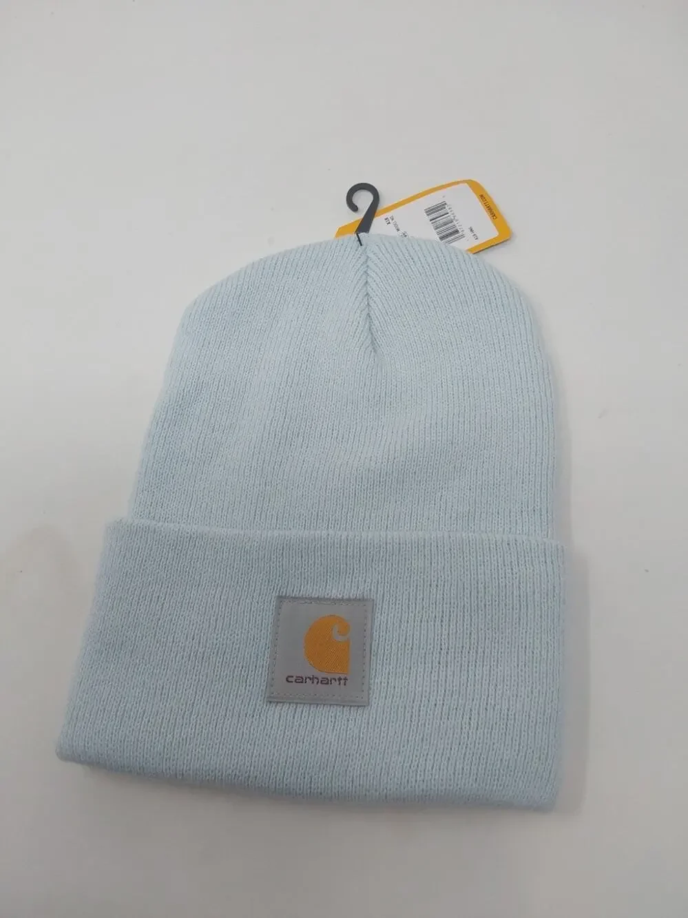 Carhartt Light Blue Knit Cuffed Beanie Adult One Size A18 New with Tags